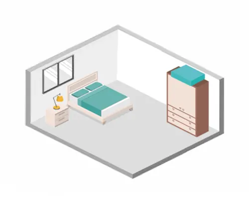 安装于衣顶柜示意图