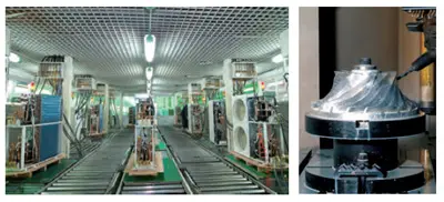 格力空气能热水器生产线